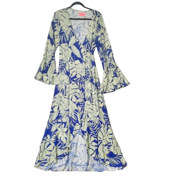 Maaji‎ Skykline Amelia  Wrap Dress Maxi Tropical Vacation Size Small New - Picture 1 of 8